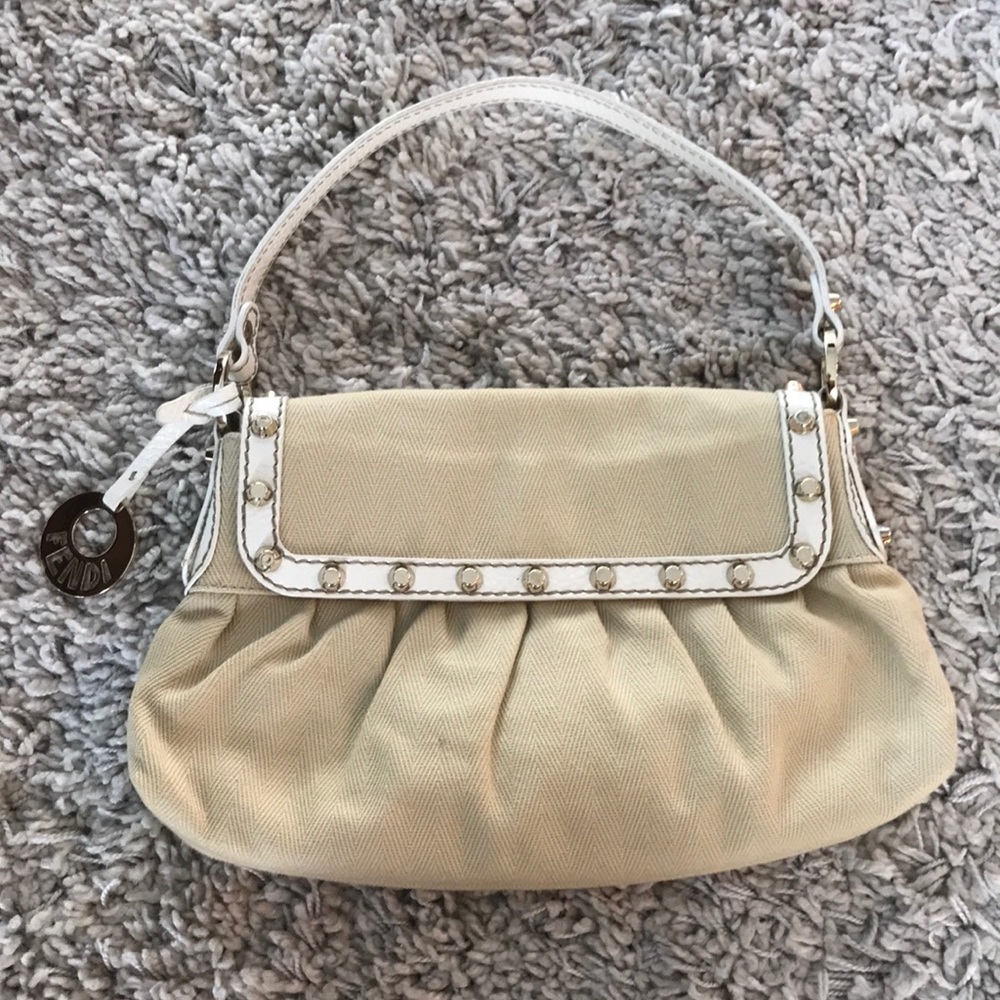 FENDI Canvas Clutch